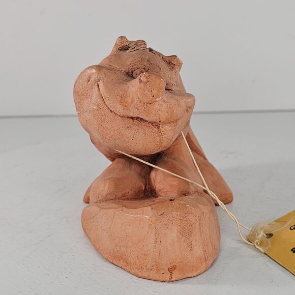 Vintage Clay Skunk Figurine With Tag By Kersten Bros Co *FLAWS* - Picture 4 of 11